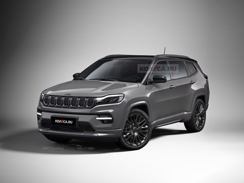 Компактный семиместный кроссовер Jeep: новые изображения