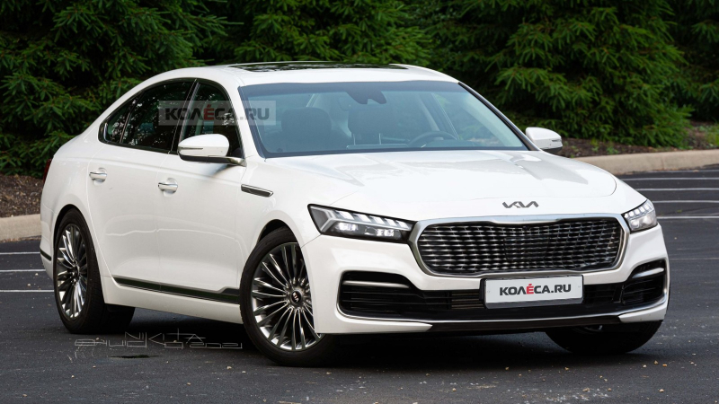 Рестайлинговый представительский седан Kia K900: новые изображения