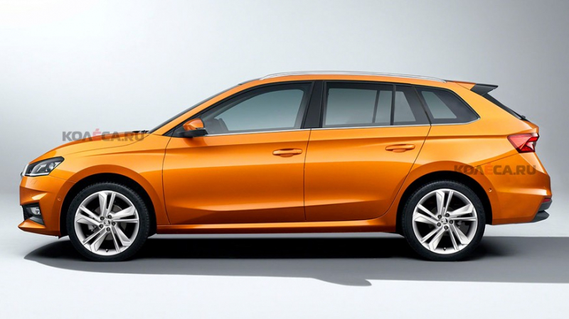 Skoda готовит универсал Fabia нового поколения: первое изображение