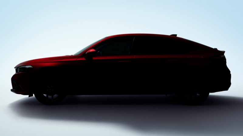 Honda показала профиль пятидверного хэтчбека Civic нового поколения