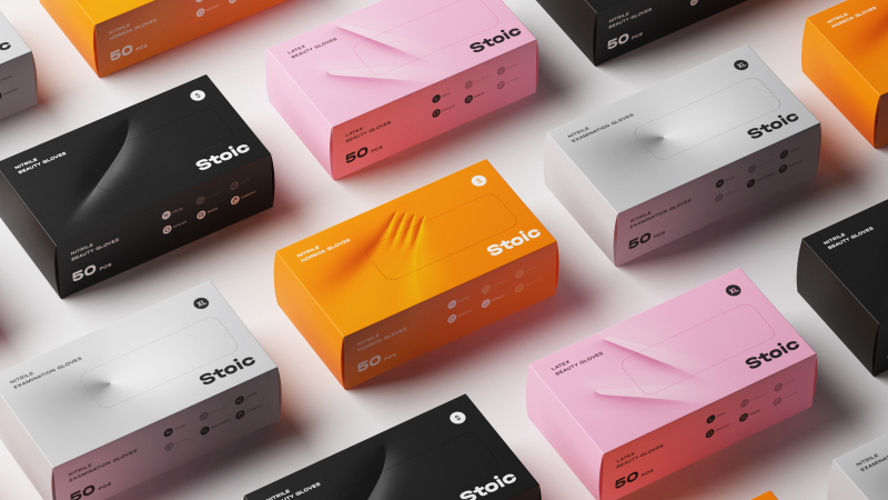 OTVETDESIGN разработало дизайн упаковки одноразовых перчаток 