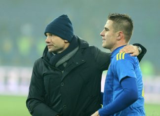 Понадрывали животы от смеха: нападающего сборной Украины партнеры отправили в «нокдаун» (видео)