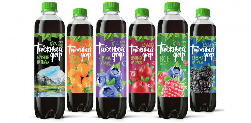 Soda и “Таежный дар” обрезали бутылку, чтобы рассказать о составе продукта