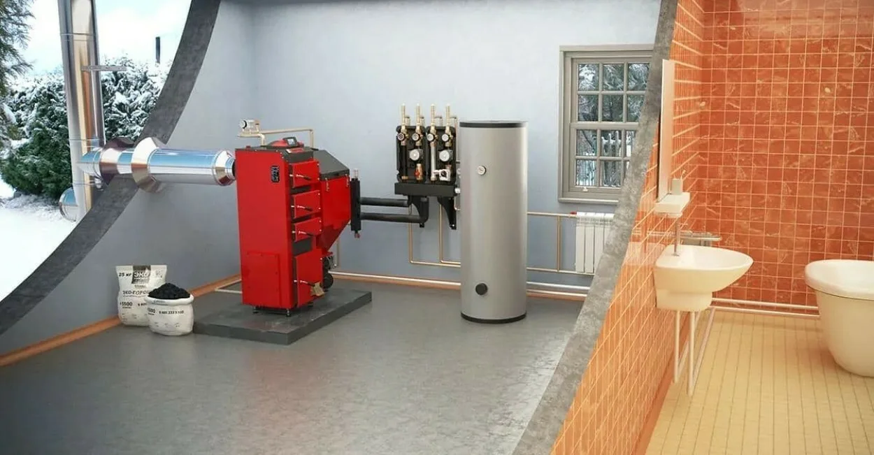 Надежное тепло в доме: особенности монтажа котельной на твердом топливе